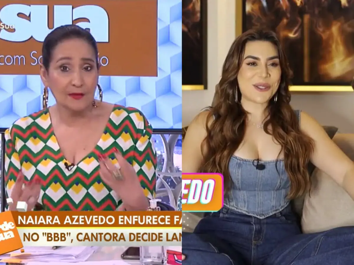 Sonia Abrão e Naiara Azevedo (Reprodução/RedeTV/Globo)