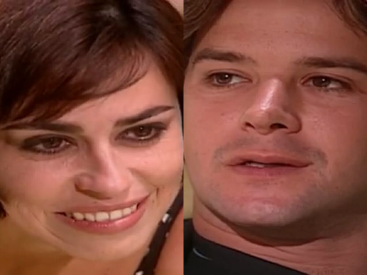 Maysa (Daniela Escobar) e Lucas (Murilo Benício) de O Clone