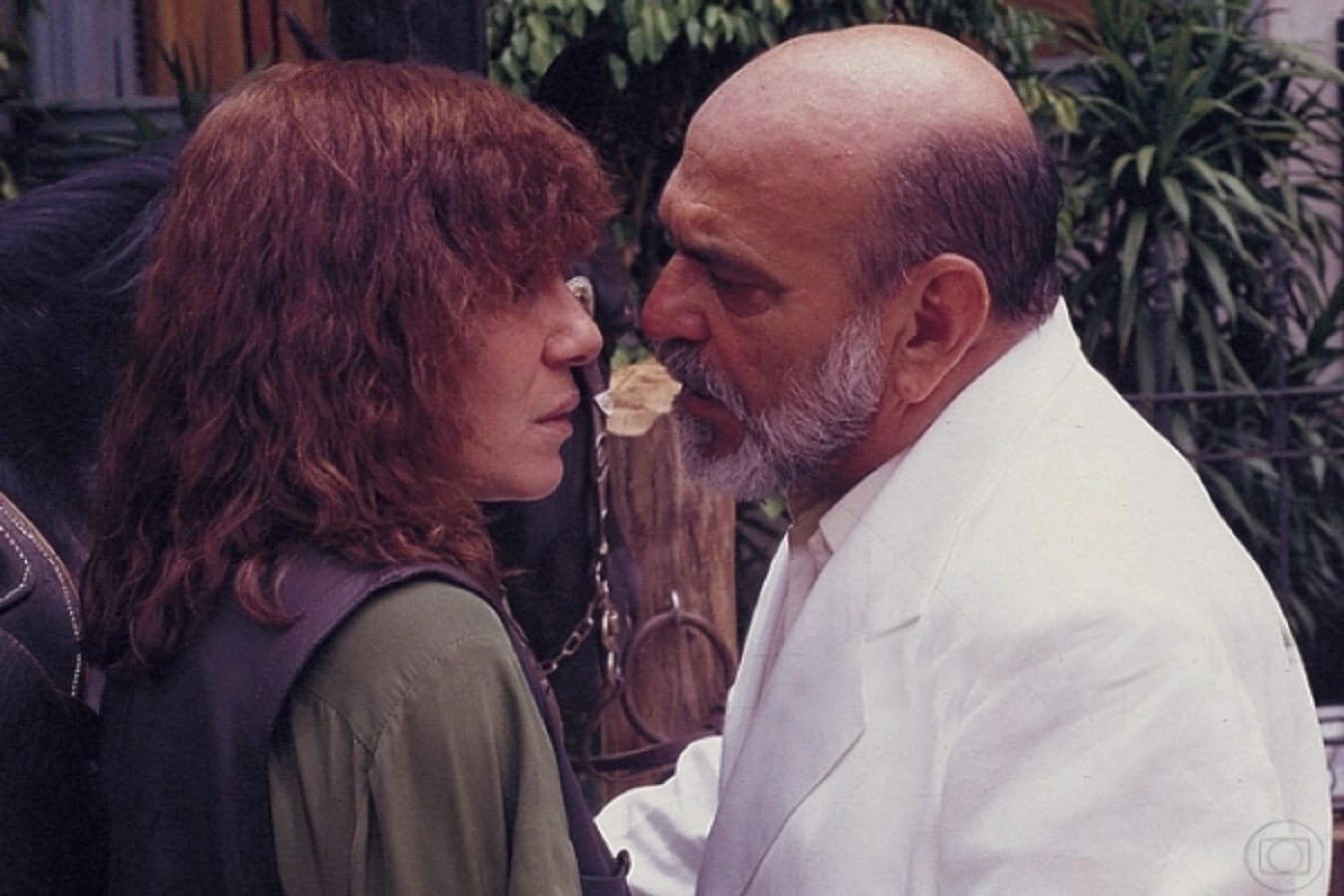 Pilar Batista (Renata Sorrah) e Murilo Pontes (Lima Duarte) em Pedra Sobre Pedra