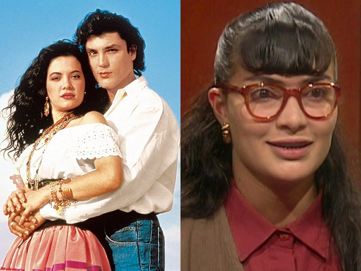 Coraima Torres e Osvaldo Rios em Kassandra e Ana Maria Orozco em Yo Soy Betty la Fea (Reprodução: RCTV/RCN)