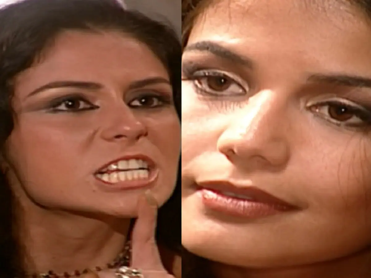 Jade (Giovanna Antonelli) e Ranya (Nívea Stelmann) em O Clone