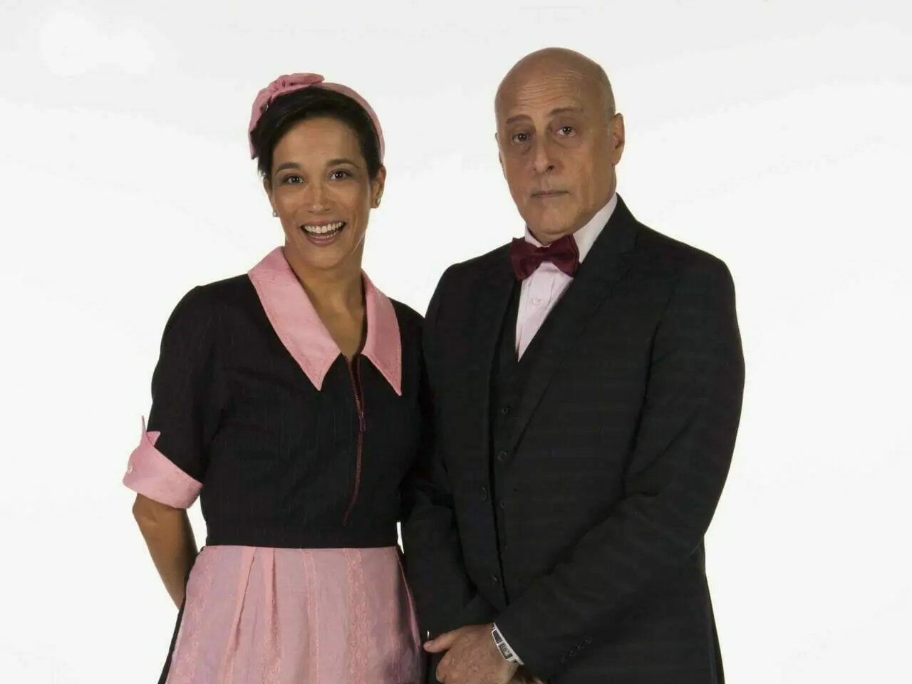 Franciely (Carol Loback) e Silvestre (Blota Filho) em Carinha de Anjo (Lourival Ribeiro/SBT)