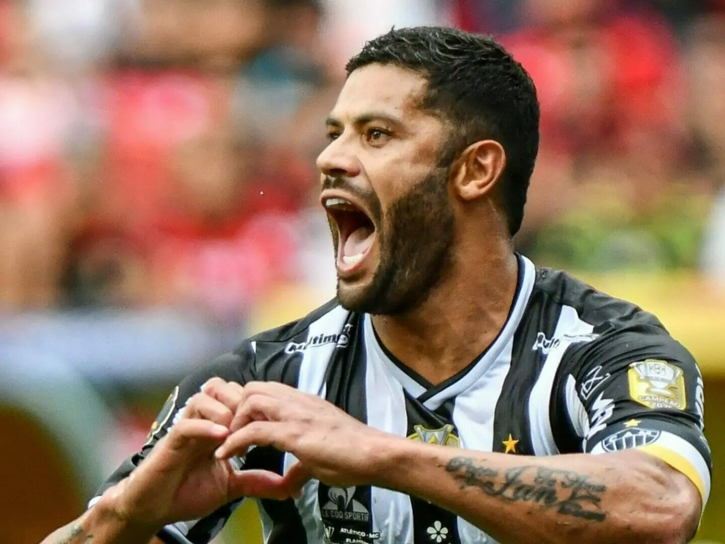 Hulk comemora gol do Atlético-MG sobre o Flamengo na Supercopa (Alexandre Neto/Estadão)