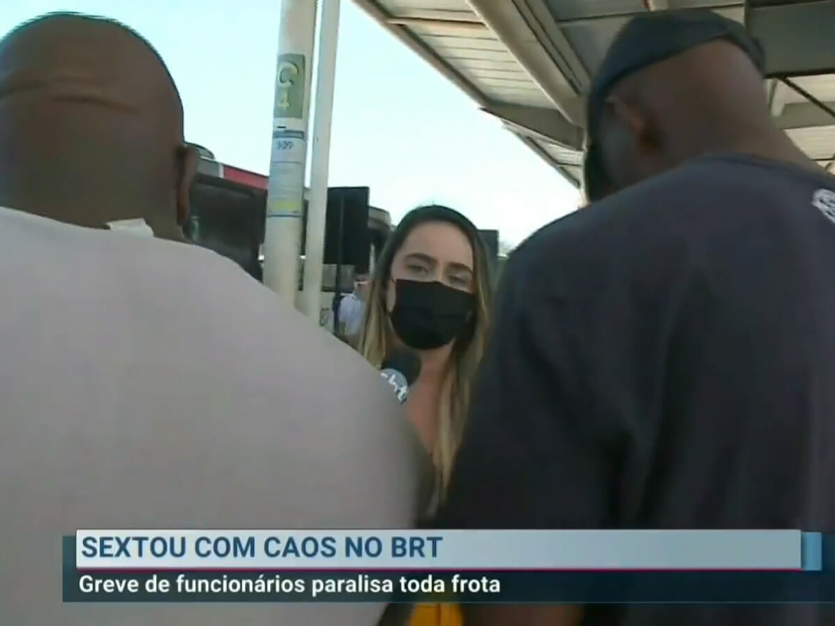Repórter Branca Andrade, do SBT, é intimidada ao vivo