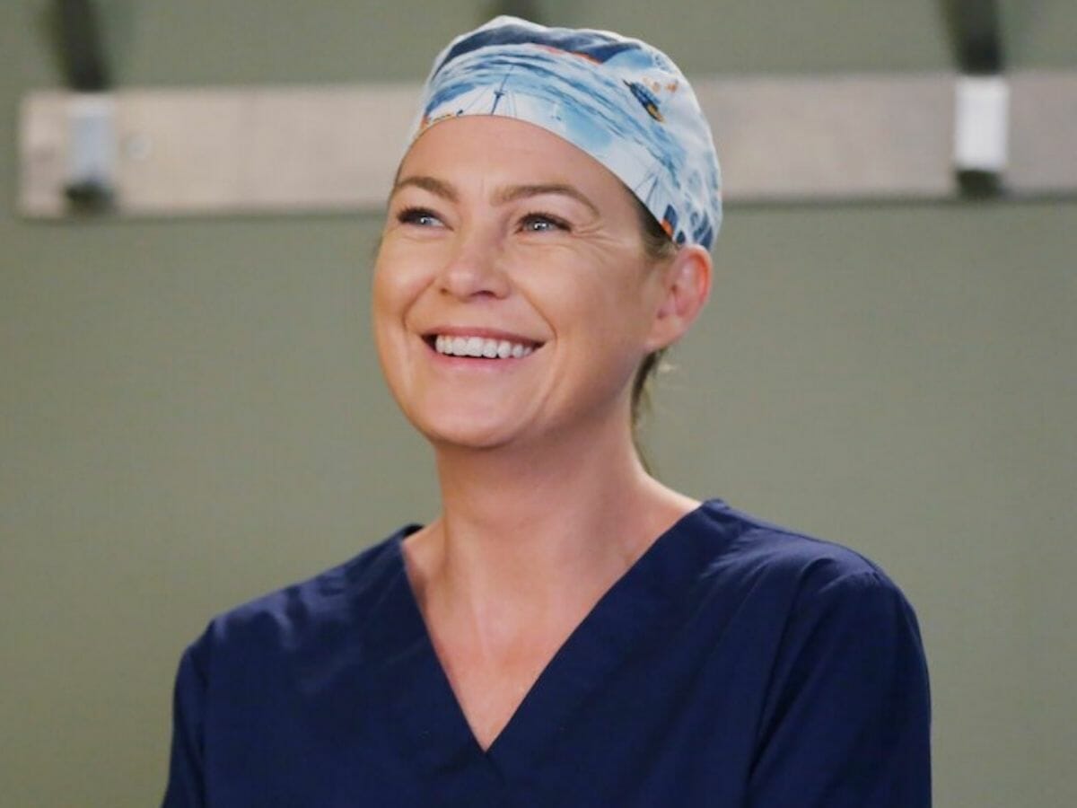 A atriz Ellen Pompeo em cena de Grey's Anatomy