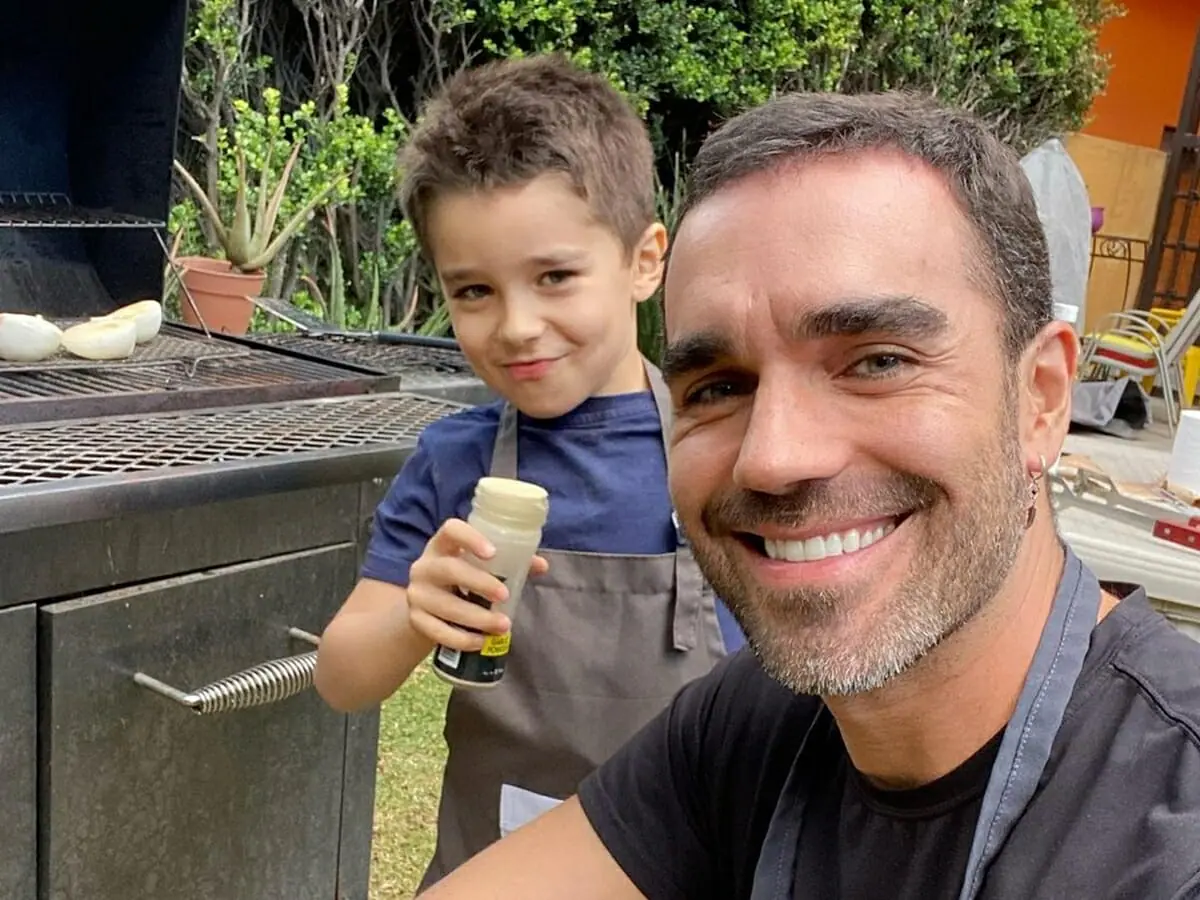 Marcus Ornellas e o filho Diego