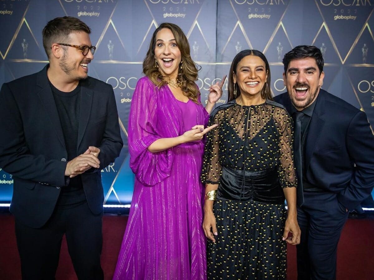 Fábio Porchat, Maria Beltrão, Dira Paes e Marcelo Adnet comandarão a transmissão do Oscar no Globoplay