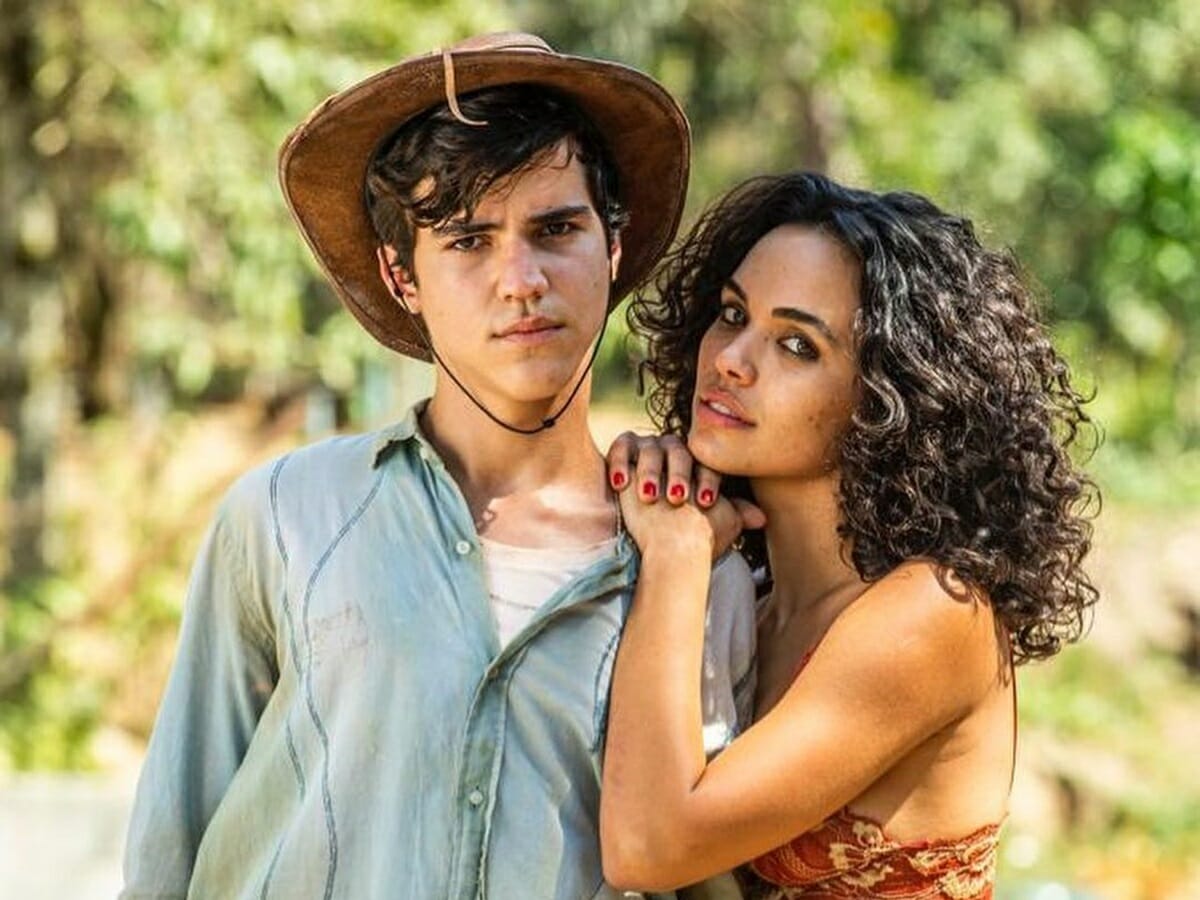 Drico Moraes e Giovana Cordeiro em cena de Pantanal