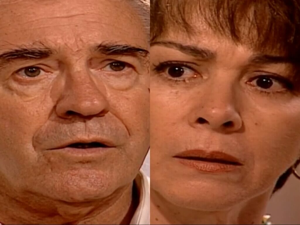 Albieri (Juca de Oliveira) e Edna (Nívea Maria) de O Clone