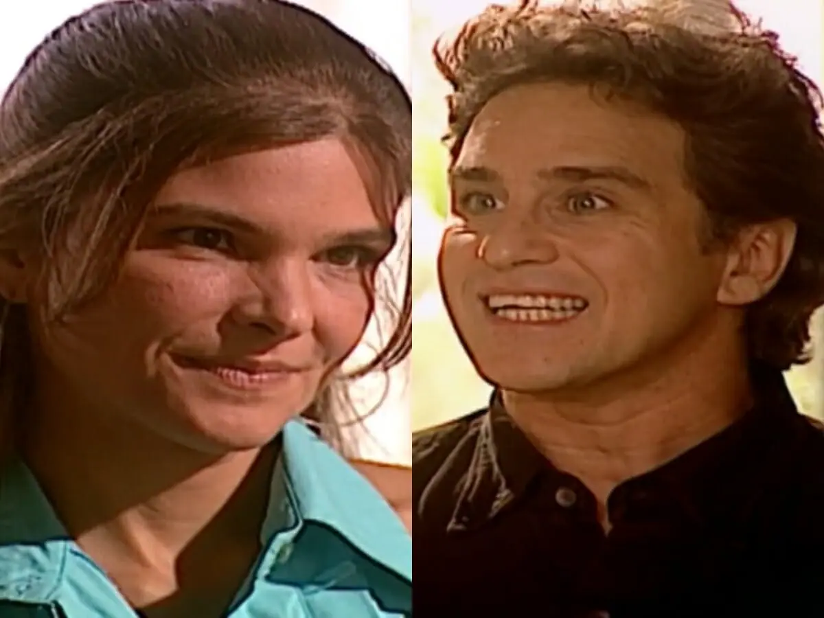 Alicinha (Cristiana Oliveira) e Escobar (Marcos Frota) de O Clone