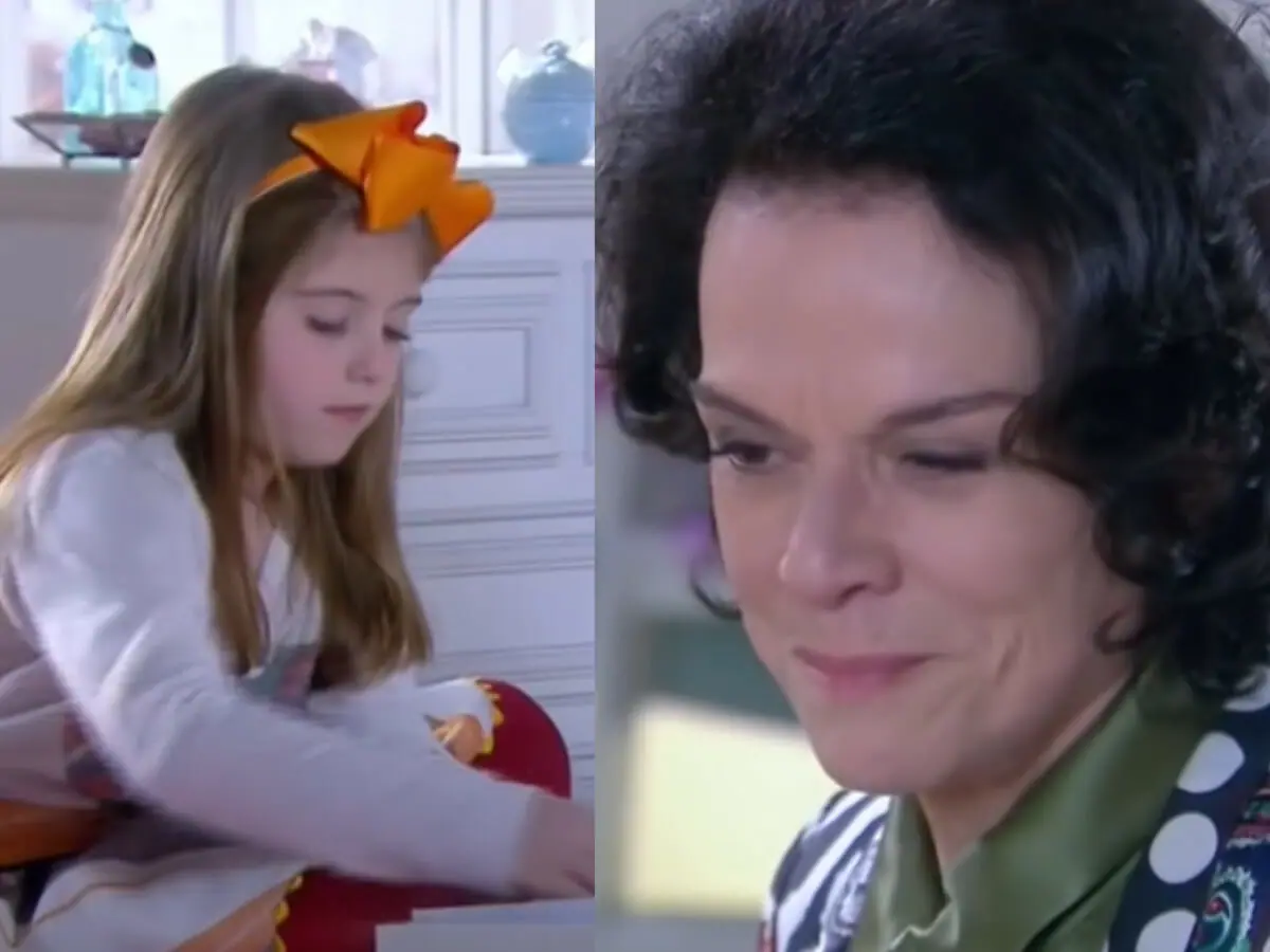 Antonieta (Clarisse Abujamra) e Dulce Maria (Lorena Queiroz) em Carinha de Anjo (Reprodução/Globo)