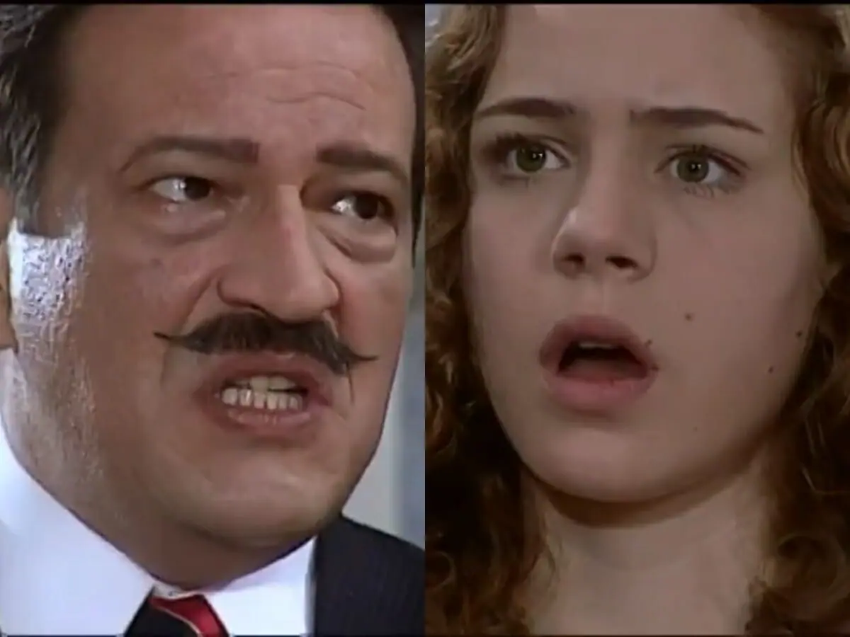 Batista (Luis Melo) e Bianca (Leandra Leal) de O Cravo e a Rosa