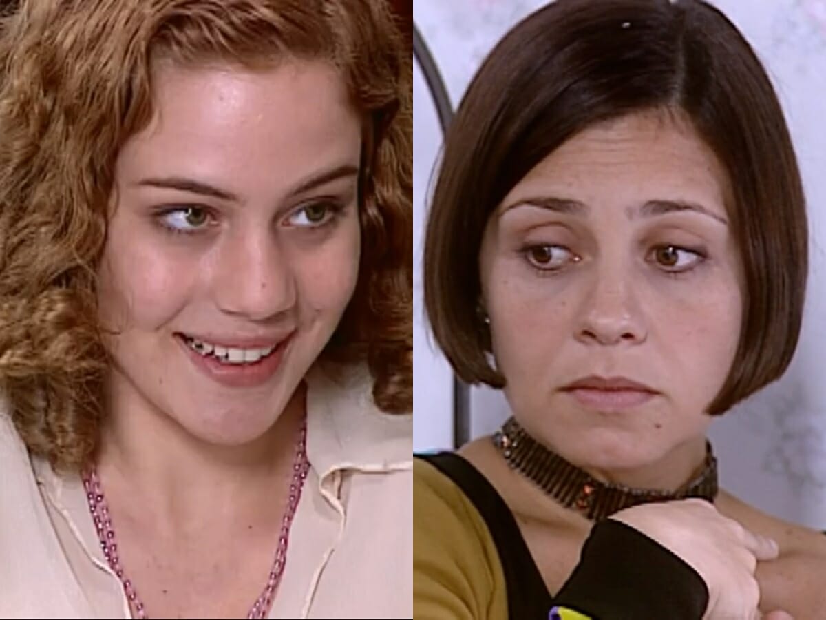 Bianca (Leandra Leal) e Catarina (Adriana Esteves) de O Cravo e a Rosa