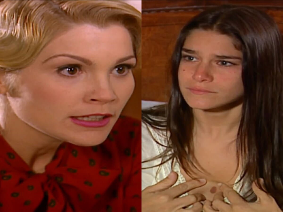 Cristina (Flávia Alessandra) e Serena (Priscila Fantin) de Alma Gêmea
