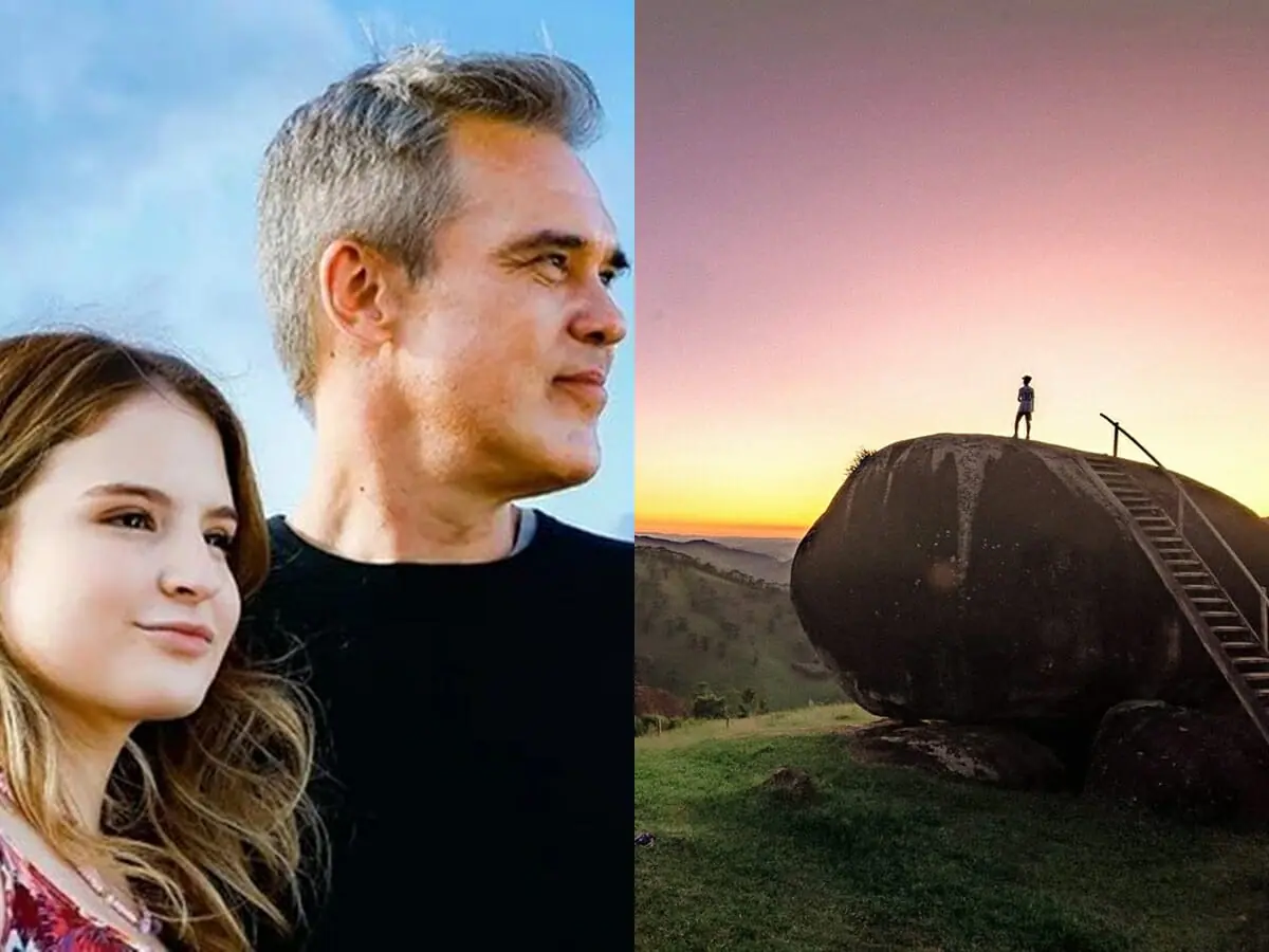 Sophia Valverde (Poliana) e Dalton Vigh (Otto) gravaram no Mirante da Pedra de São Francisco