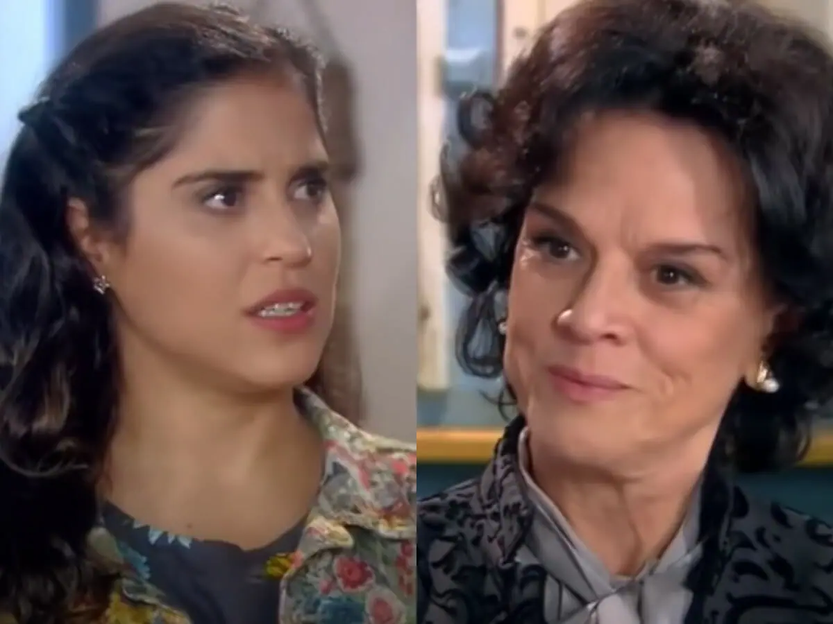 Diana (Camilla Camargo) e Antonieta (Clarisse Abujamra) em Carinha de Anjo (Reprodução/SBT)