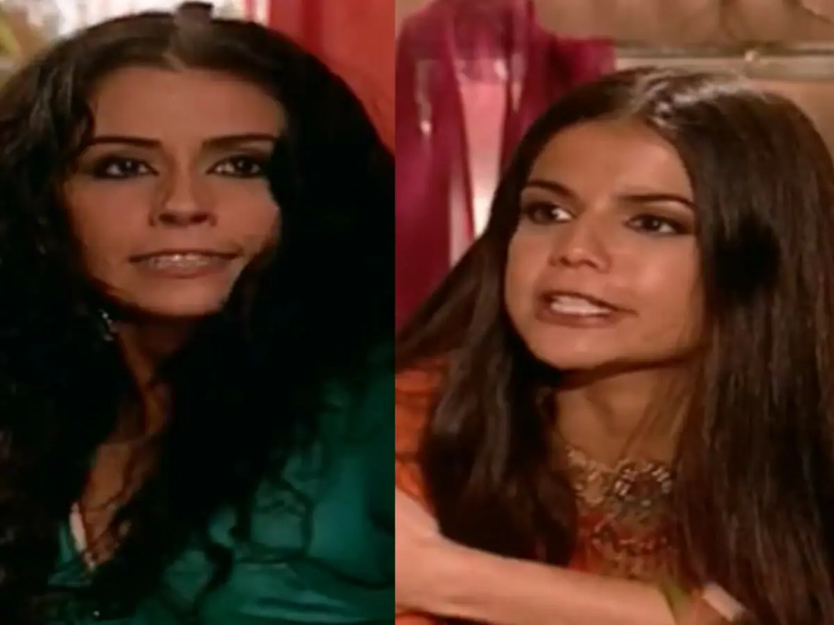 Jade (Giovanna Antonelli) e Ranya (Nívea Stelmann) em O Clone (Reprodução/Globo)