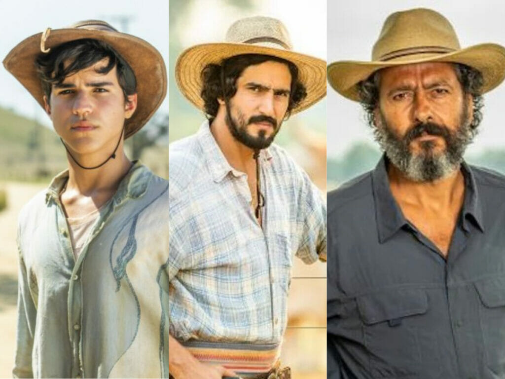 No remake de Pantanal, José Leôncio é vivido por Drico Alves, Renato Góes e Marcos Palmeira