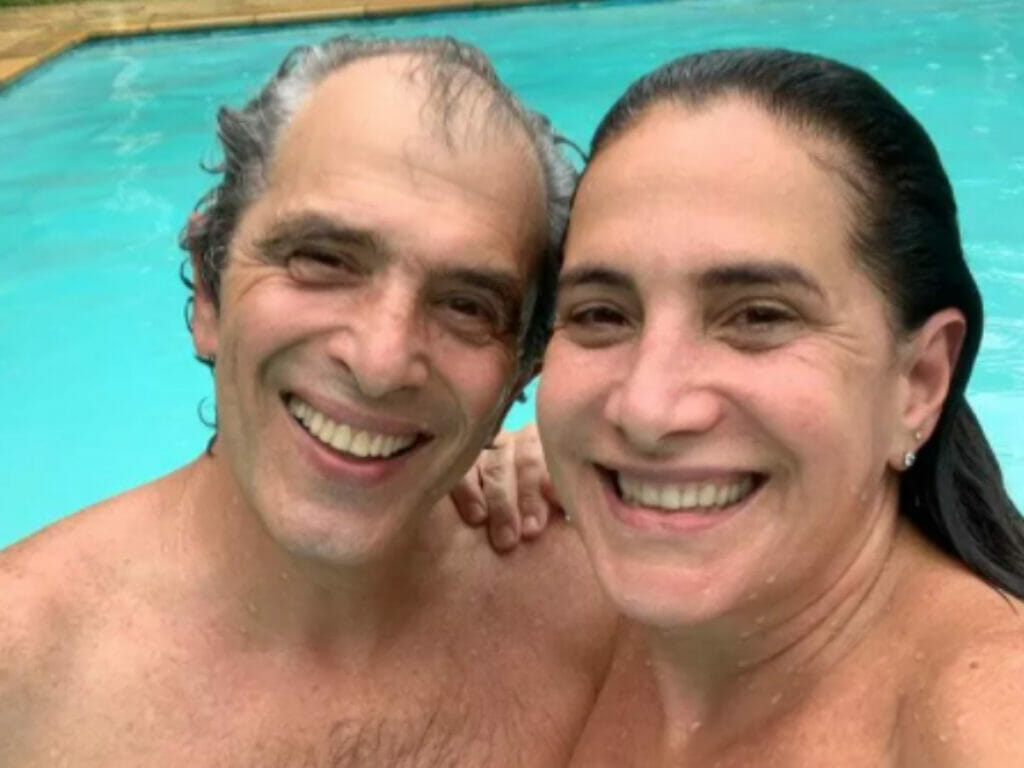 Totia Meireles e o marido (Reprodução)