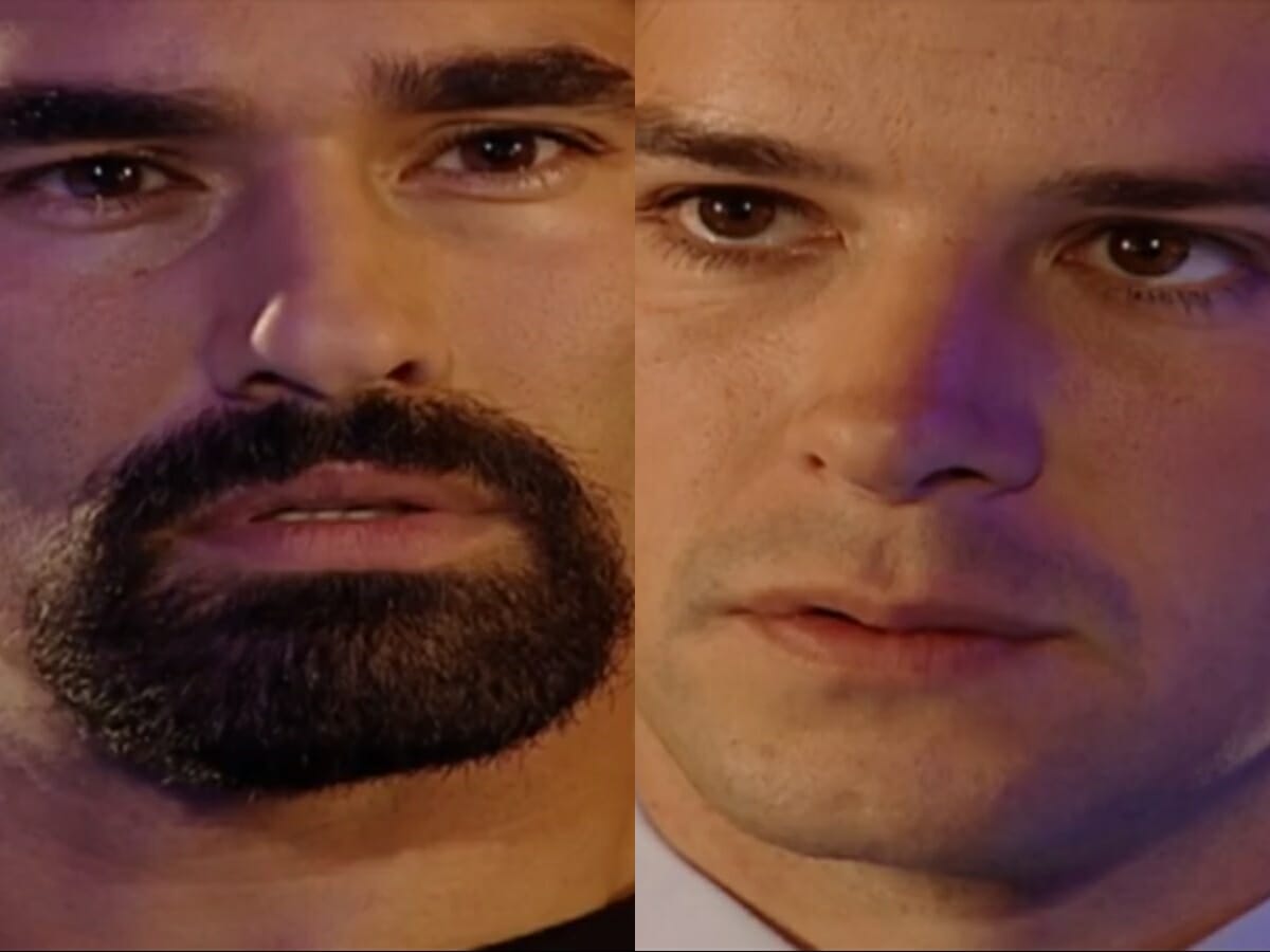 Zein (Luciano Szafir) e Lucas (Murilo Benício) de O Clone