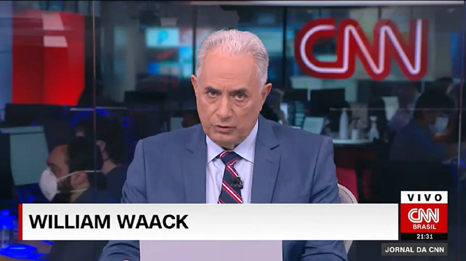 Jornal de William Waack tem ares de Jornal da Globo, na CNN
