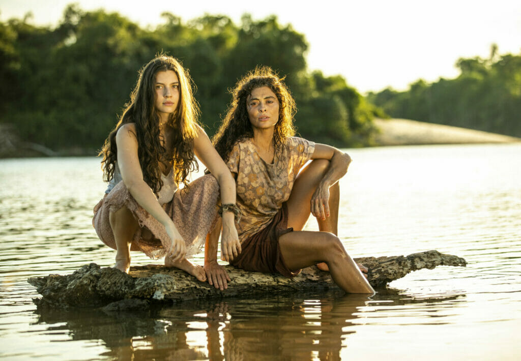 Maria Marruá (Juliana Paes ) e Juma (Allanis Guillen) de Pantanal