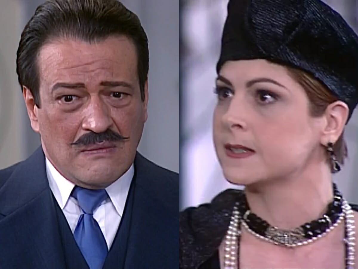Batista (Luis Melo) e Marcela (Drica Moraes) de O Cravo e a Rosa