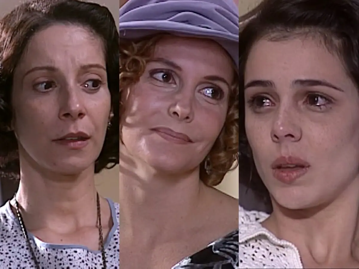 Dalva (Bia Nunnes), Dinorá (Maria Padilha) e Candoca de O Cravo e a Rosa