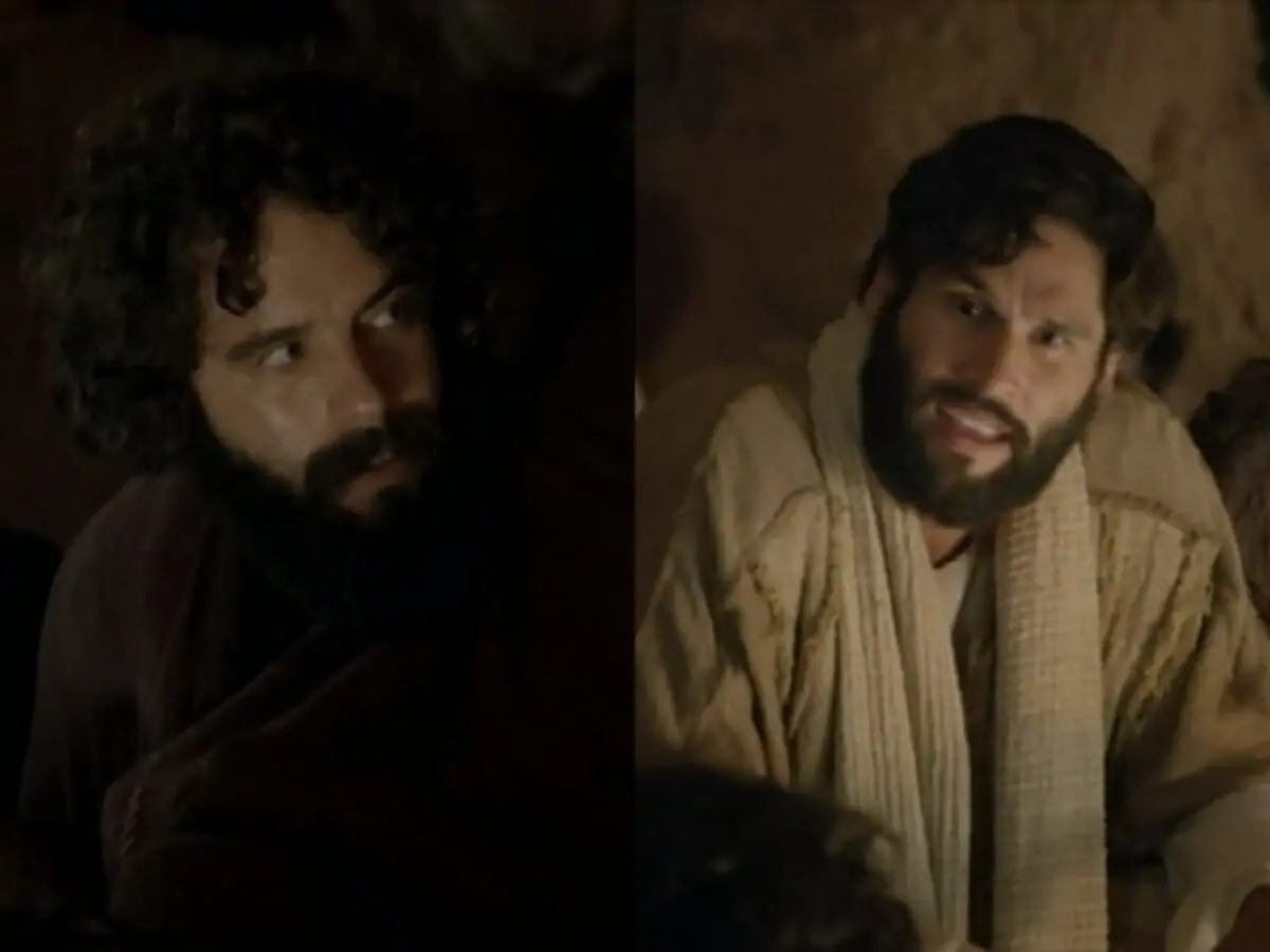 Judas (Guilherme Winter) e Jesus (Dudu Azevedo) de Jesus