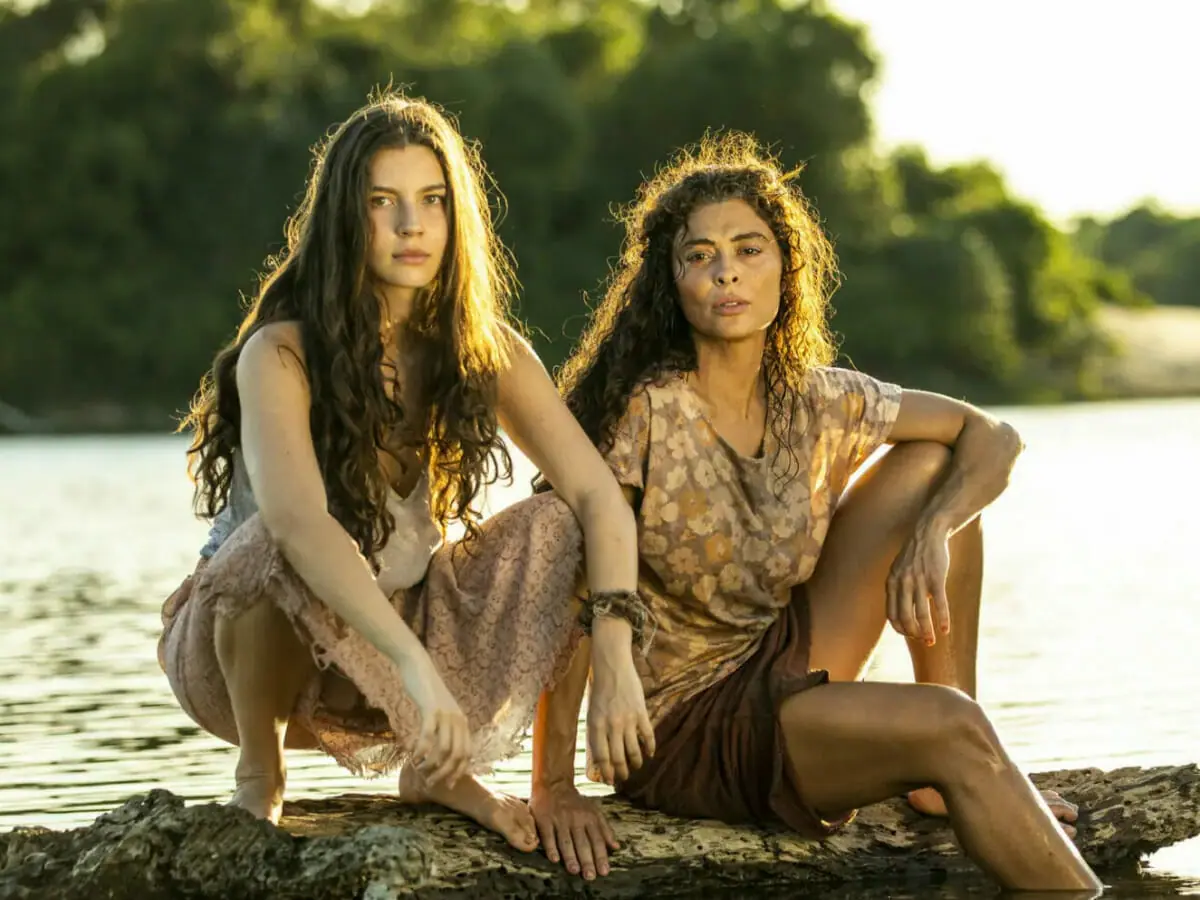 Juma Marruá (Alanis Guillen) e Maria Marruá (Juliana Paes) em Pantanal