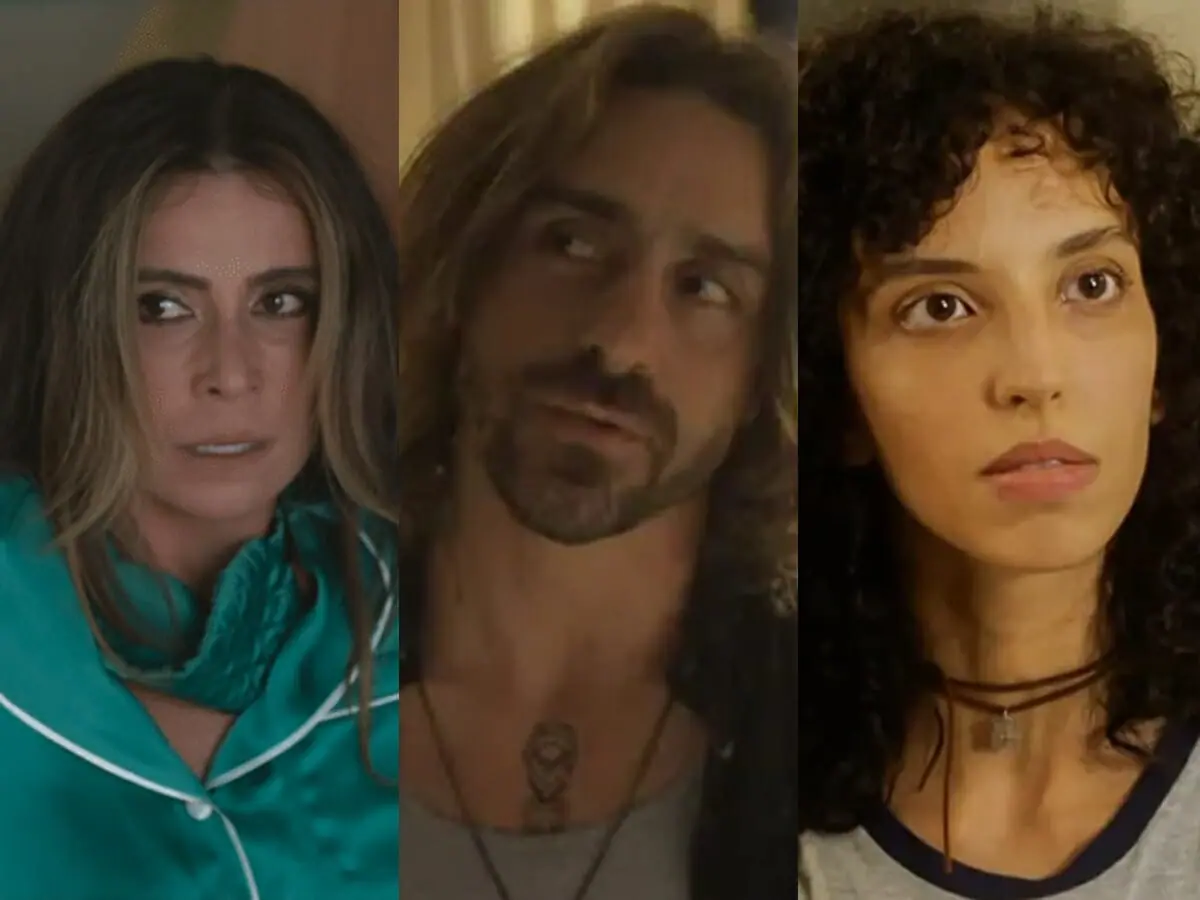 Paula (Giovanna Antonelli), Roni (Felipe Abib) e Tina (Agnes Brichta) de Quanto Mais Vida, Melhor!