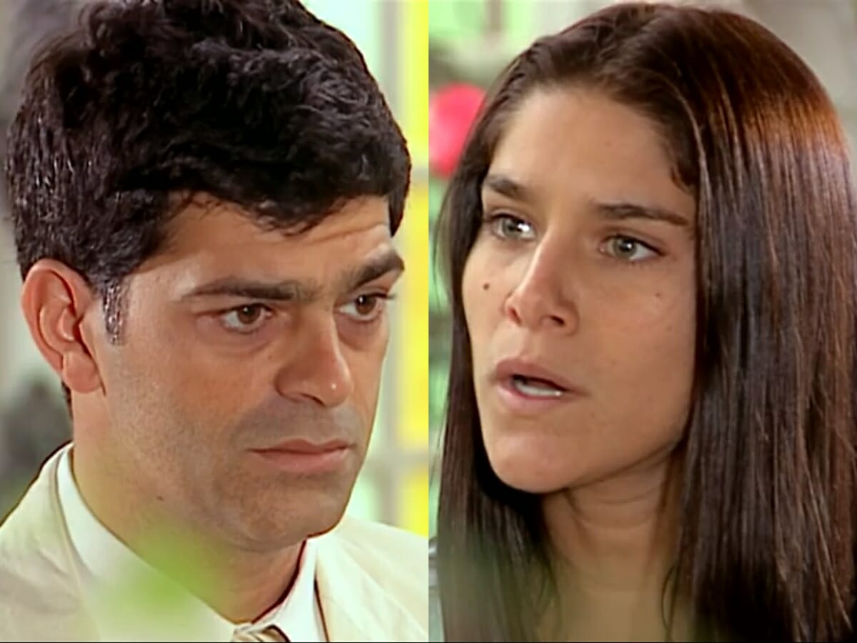 Rafael (Eduardo Moscovis) e Serena (Priscila Fantin) de Alma Gêmea