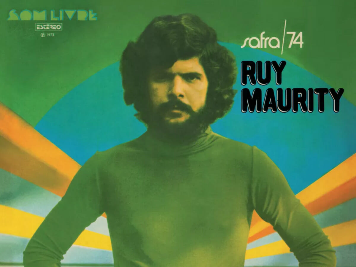 Ruy Maurity na capa de seu disco Safra 74