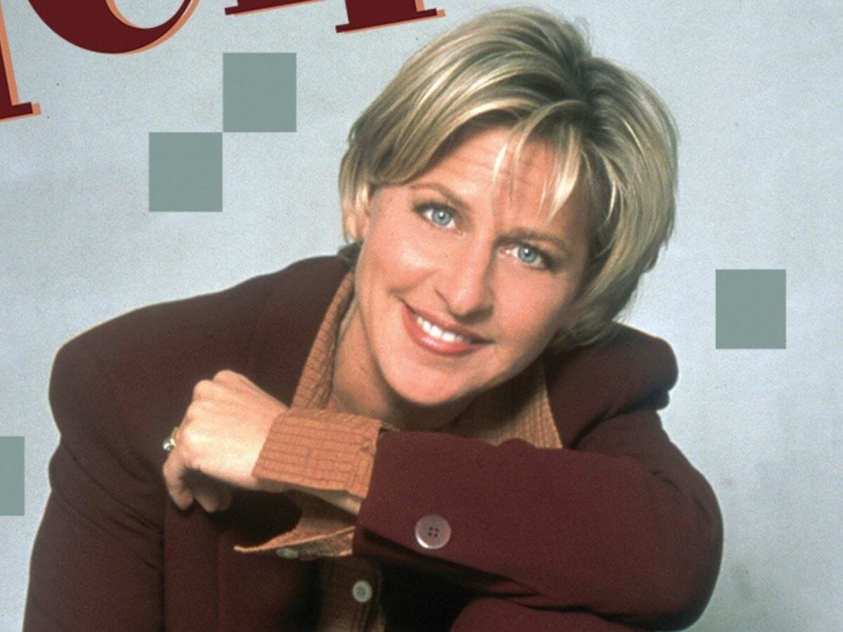 Ellen DeGeneres em pôster da série Ellen