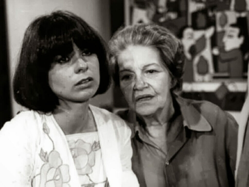 Vilma (Débora Duarte) e Bá (Elza Gomes) em Pecado Capital
