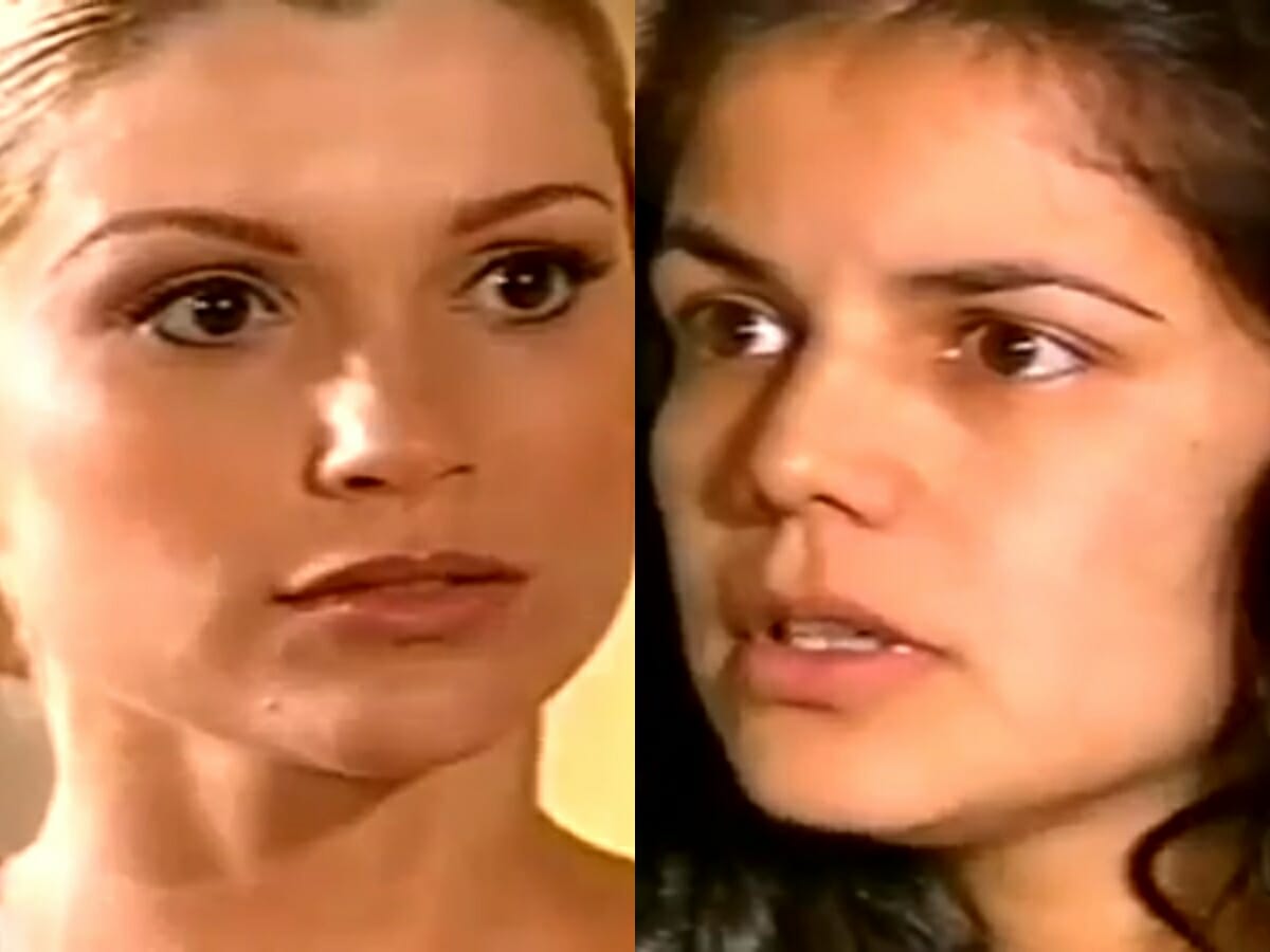 Cristina (Flávia Alessandra) e Alexandra (Nívea Stelmann) de Alma Gêmea
