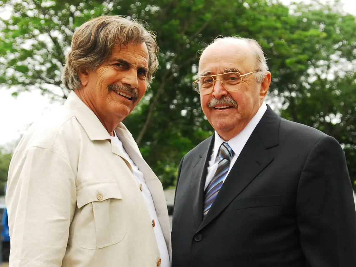 Tarcísio Meira como Copola e Mauro Mendonça como Gonçalo em A Favorita