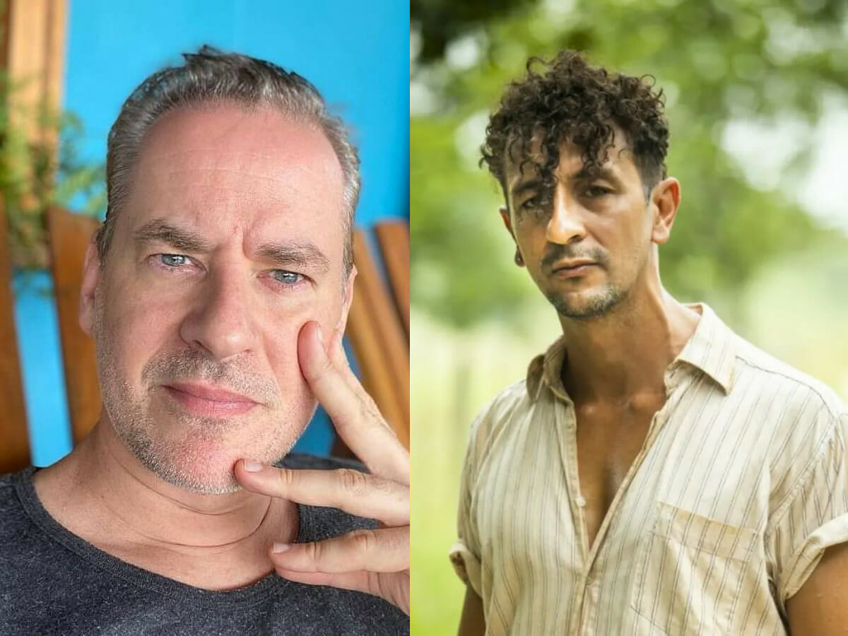 Ibraim (Dan Stulbach) e José Lucas (Irandhir Santos) na novela Pantanal