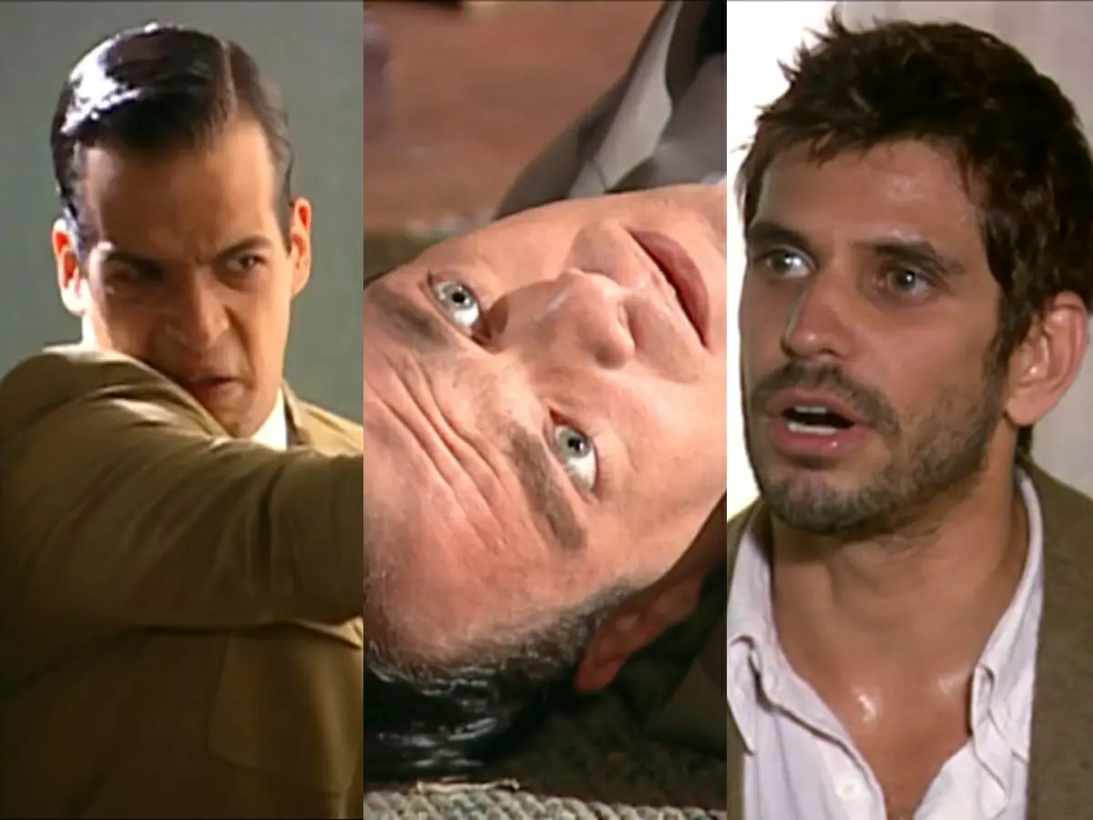 Ivan (Thiago Luciano), Ciro (Michel Bercovitch) e Guto (Alexandre Barillari) de Alma Gêmea