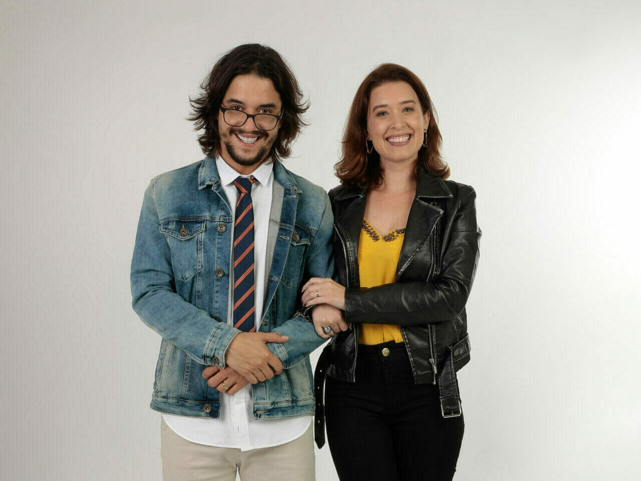Sérgio (Guilherme Boury) e Joana (Daniela Paschoal) em Poliana Moça