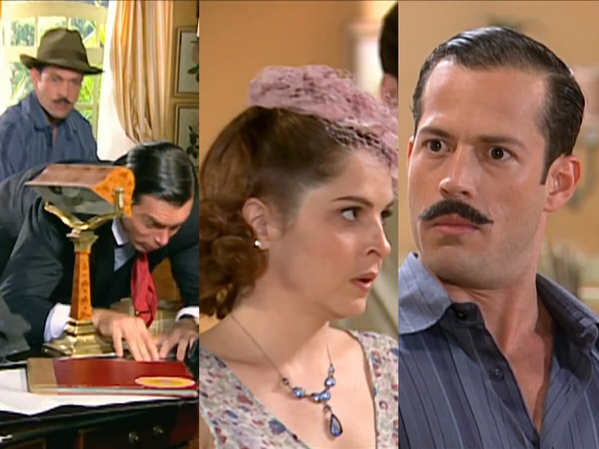 Vitório (Malvino Salvador), Raul (Luigi Baricelli) e Olívia (Drica Moraes) de Alma Gêmea