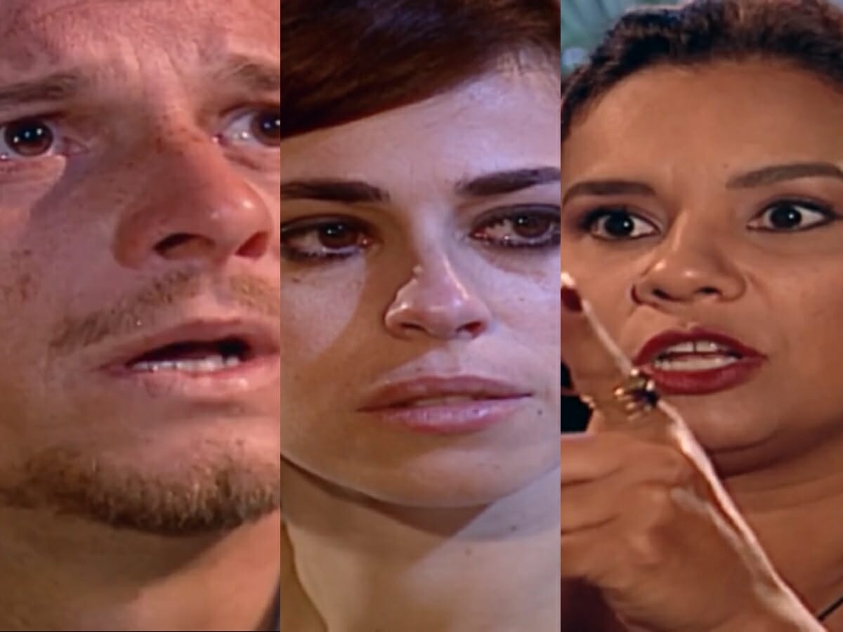 Xande (Marcello Novaes), Maysa (Daniela Escobar) e Jura (Solange Couto) de O Clone
