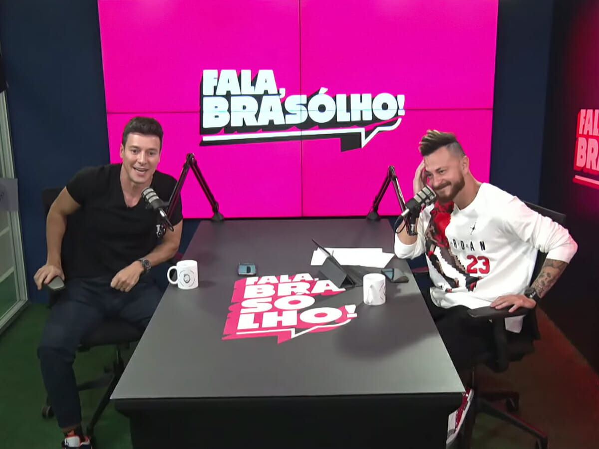 Rodrigo Faro e Fred no podcast Fala, Brasólho