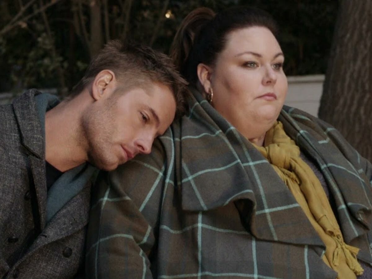 Justin Hartley com Chrissy Metz em This Is Us