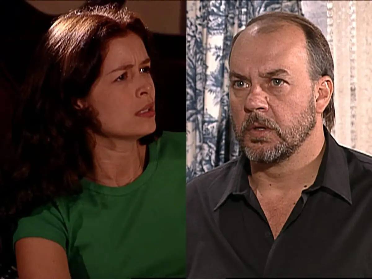 Esmeralda (Bianca Castanho) e Rodolfo (Paulo César Grande) de Esmeralda
