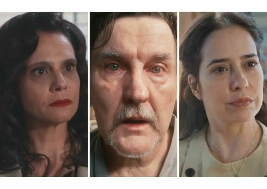 Violeta (Malu Galli), Matias (Antônio Calloni) e Heloísa (Paloma Duarte) em Além da Ilusão