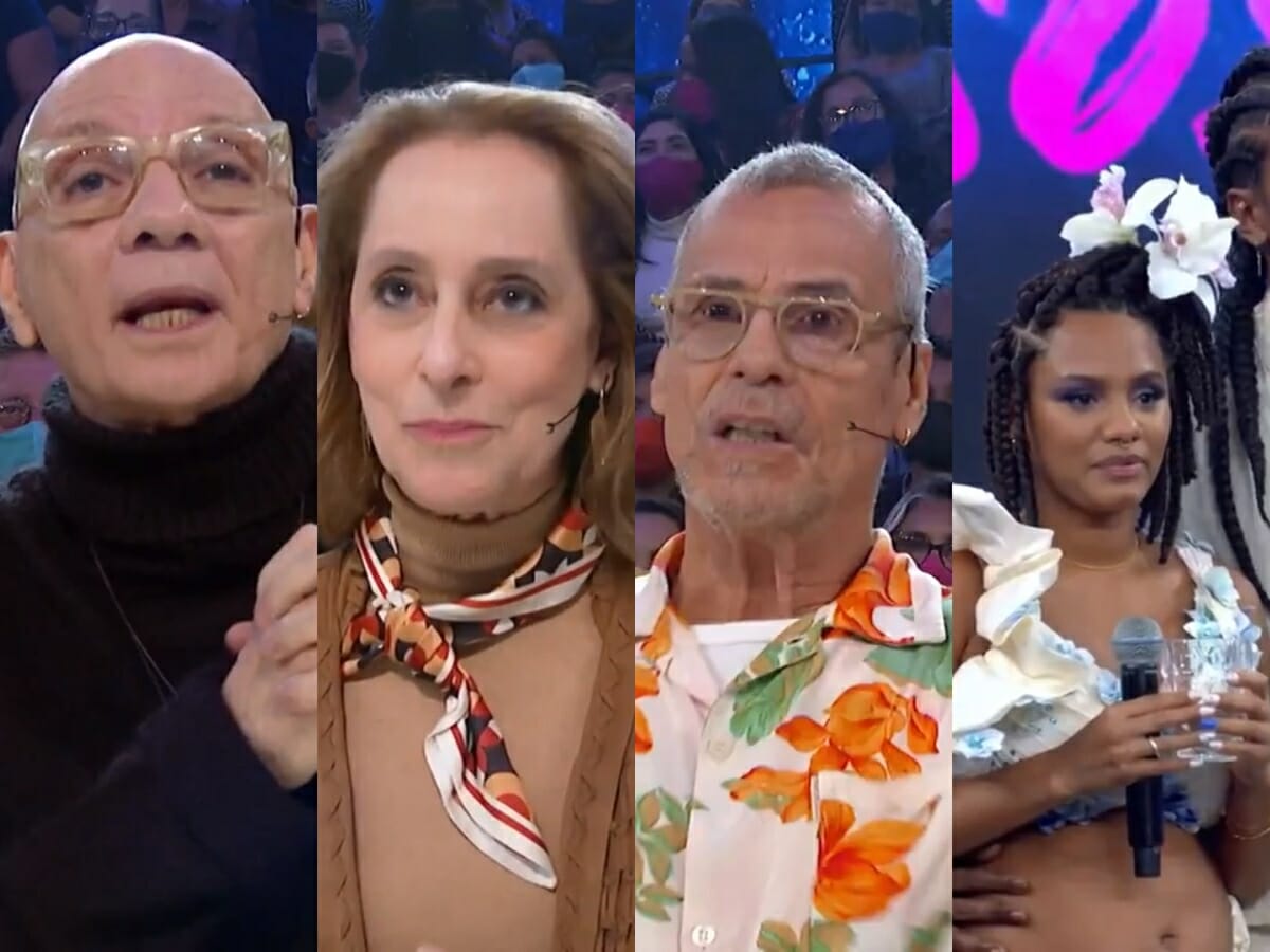 Renato Vieira, Ana Botafogo, Carlinhos de Jesus e Jéssica Ellen no Dança dos Famosos, do Domingão com Huck
