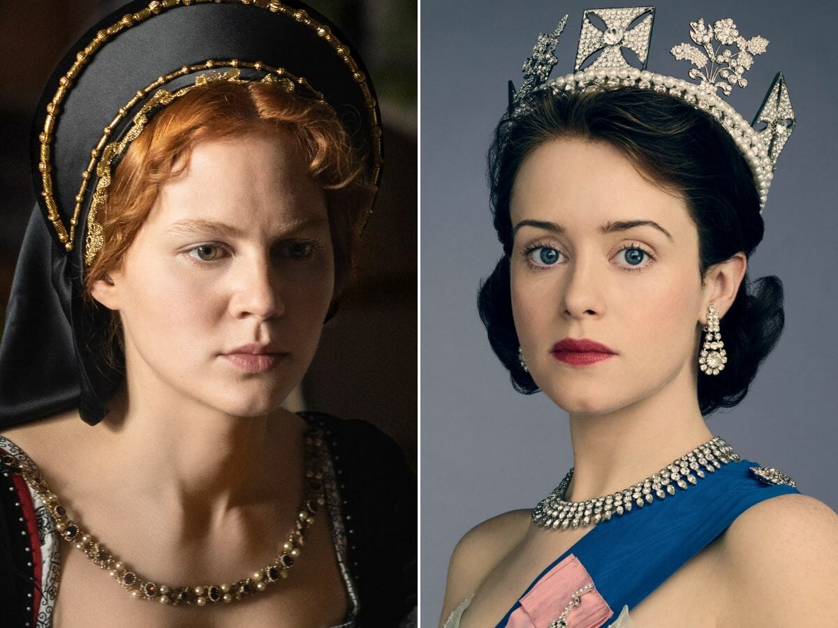 Alicia von Rittberg em Becoming Elizabeth; Claire Foy em The Crown
