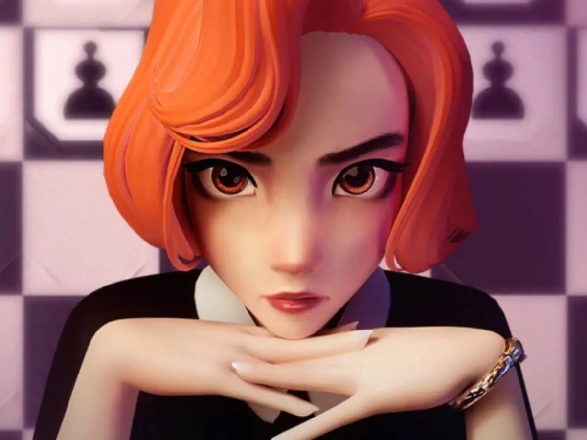 Imagem promocional do game O Gambito da Rainha, na Netflix