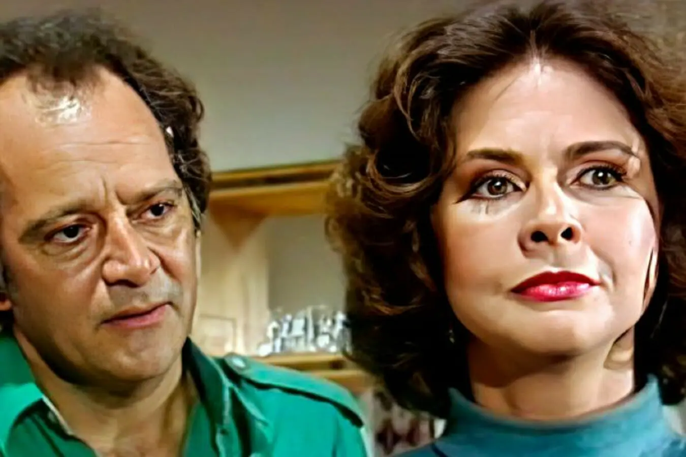 Ciro (Cláudio Marzo) e Luisa (Maria Cláudia) em Pão-pão, Beijo-beijo